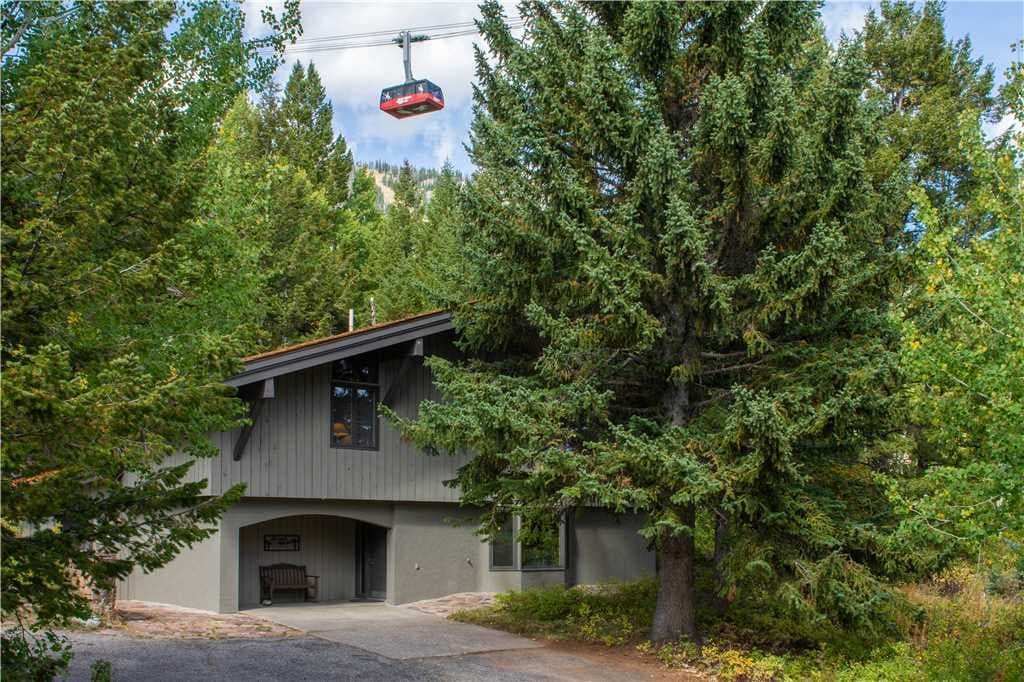 Front Exterior Entry w/ JH Aerial Tram Visible