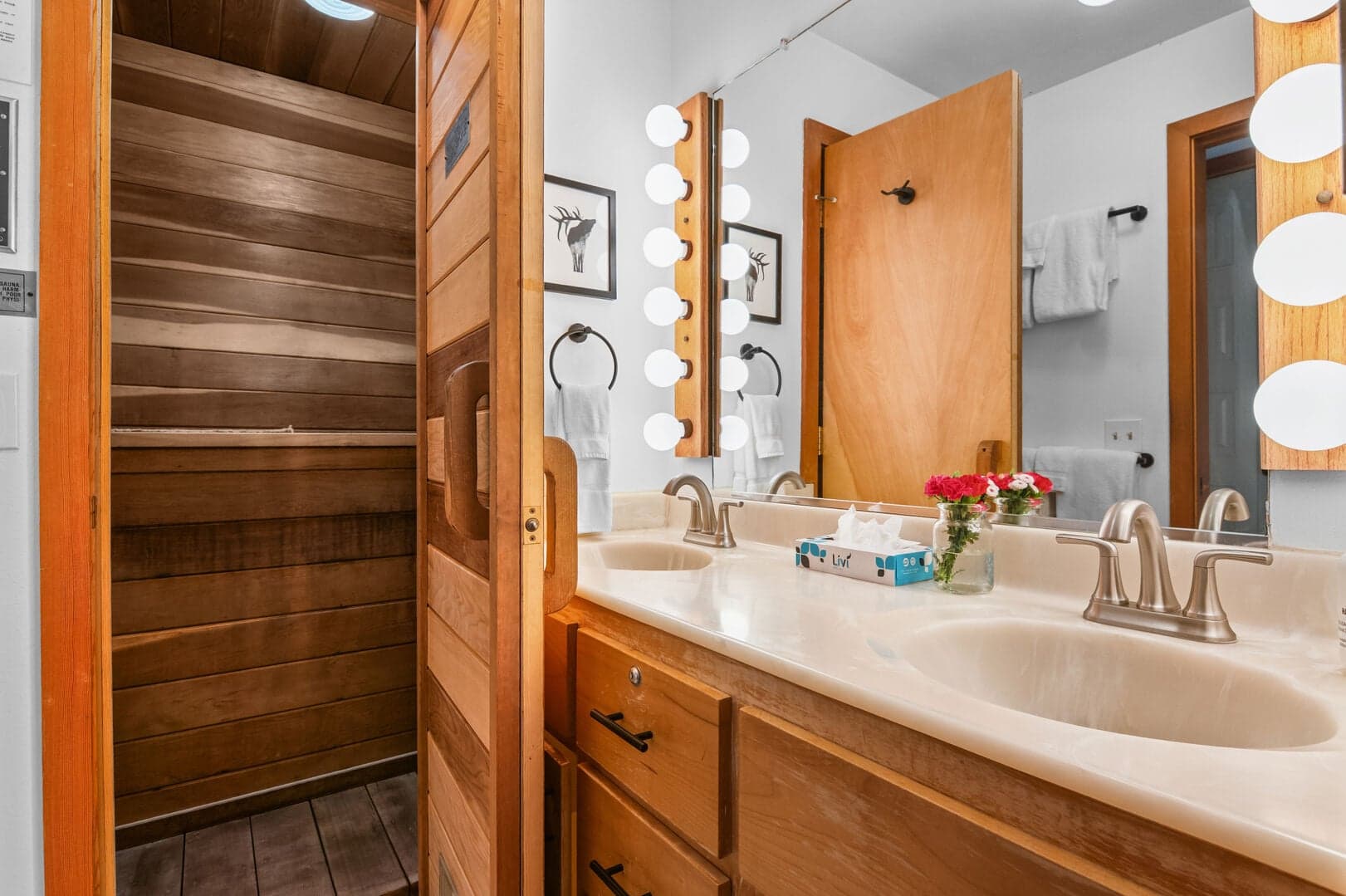 Sauna in Main Level Full Bath