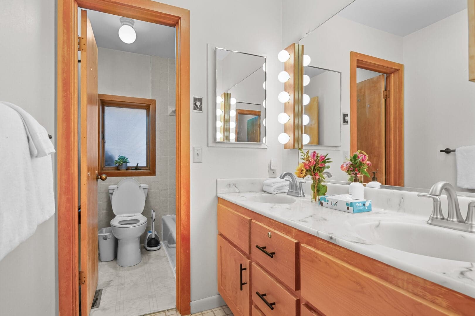 Shared Full Bath-- Lower Level