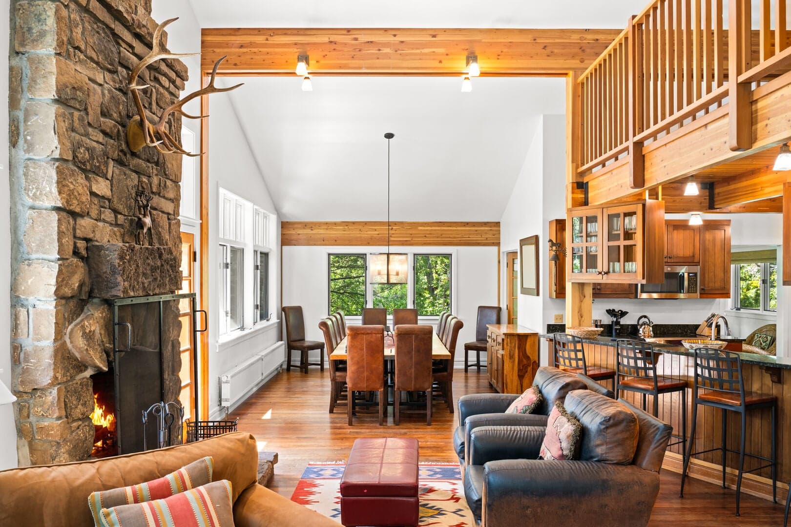 Sitting & Dining Areas w/ Access to 2 Decks