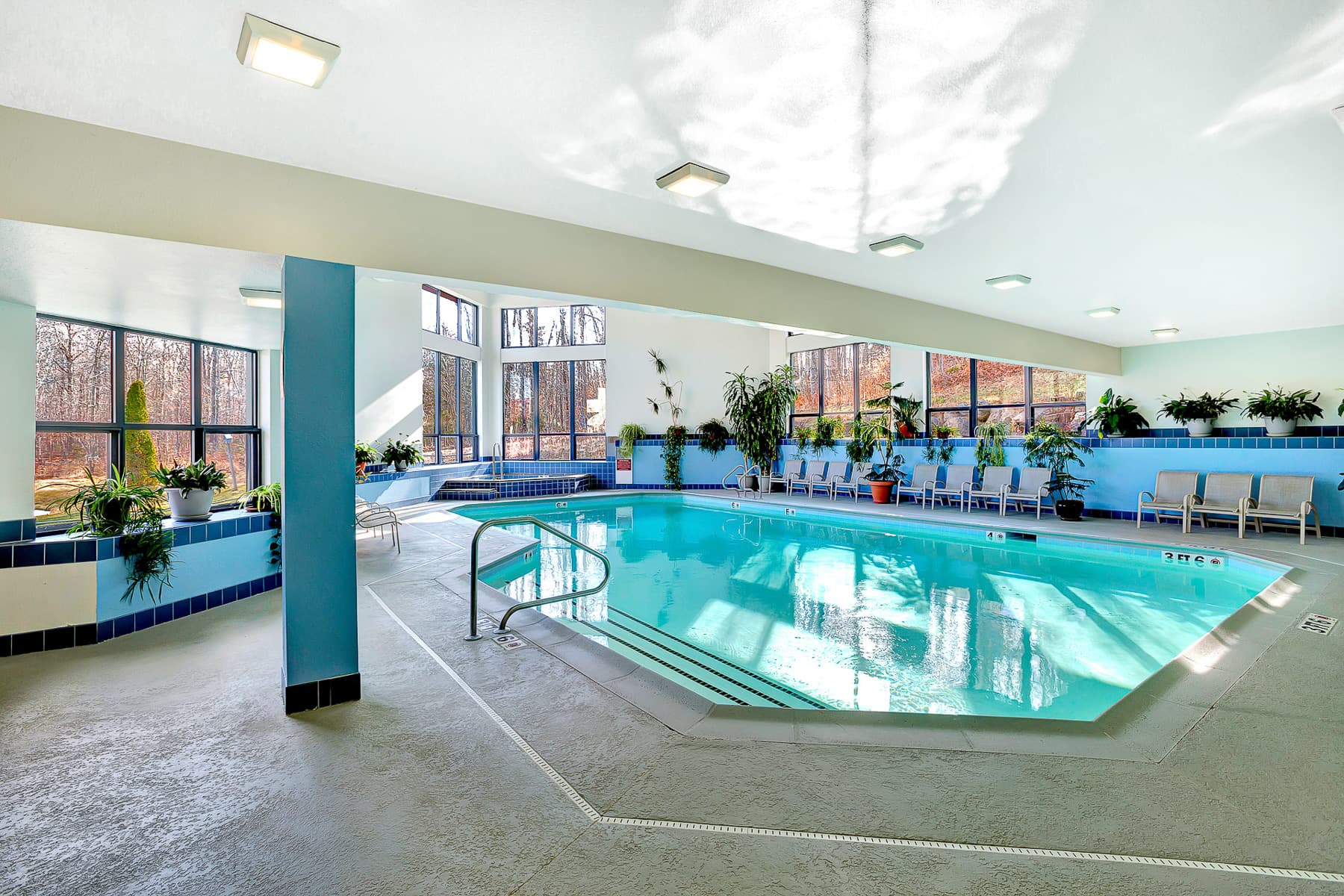 Indoor pool for all guests to use