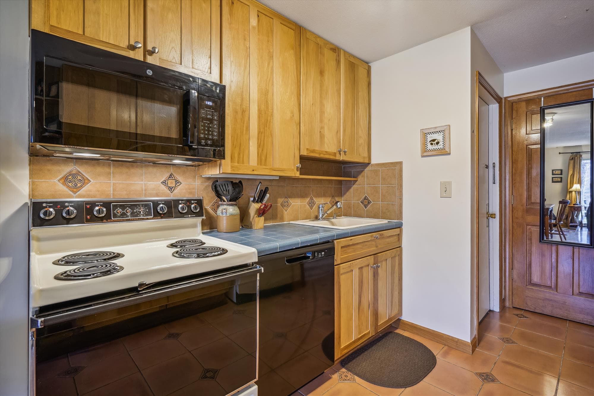 Country style kitchen for those nights you stay in and have home cooked meals