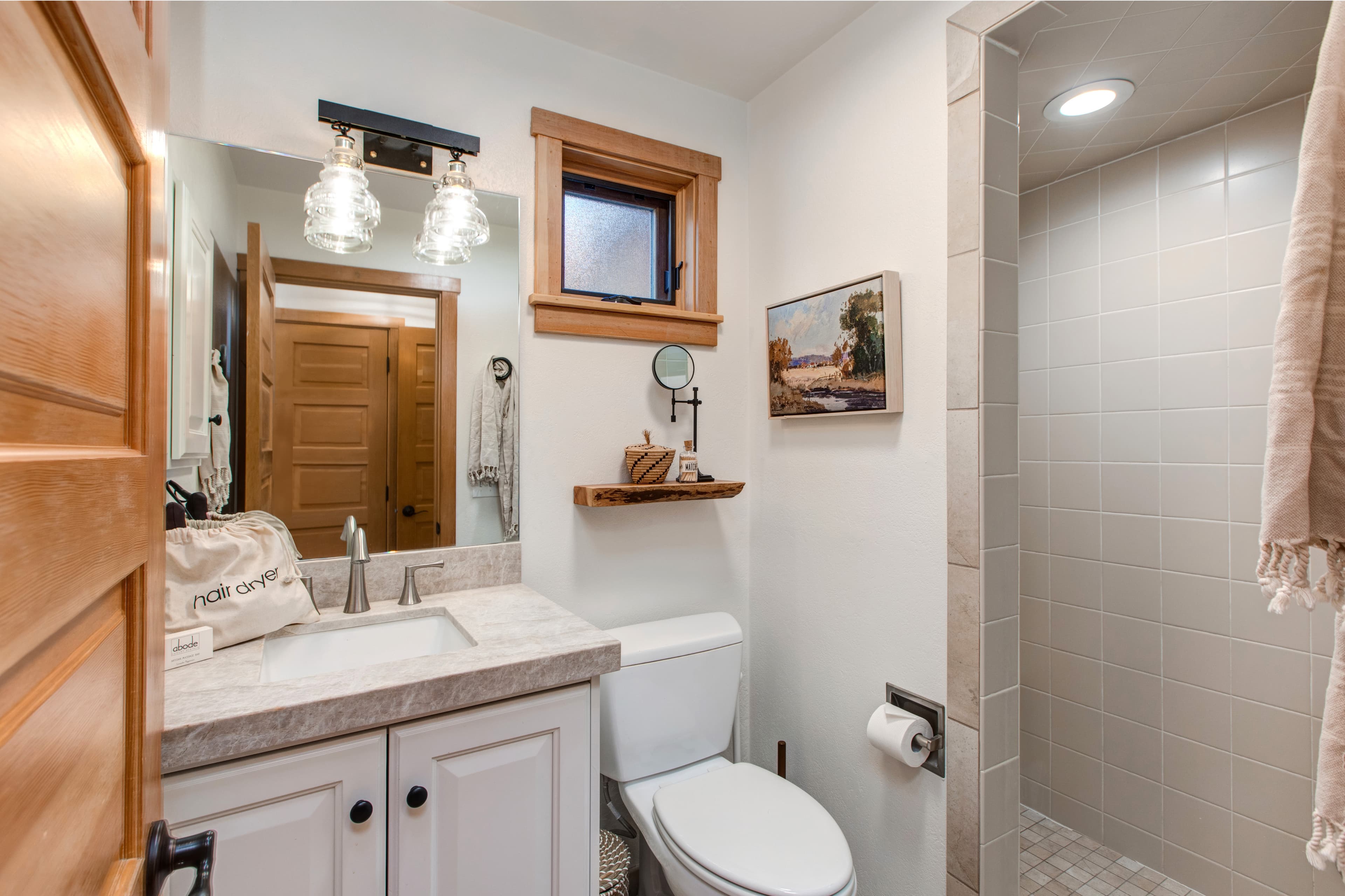 Ensuite bathroom in the master bedroom