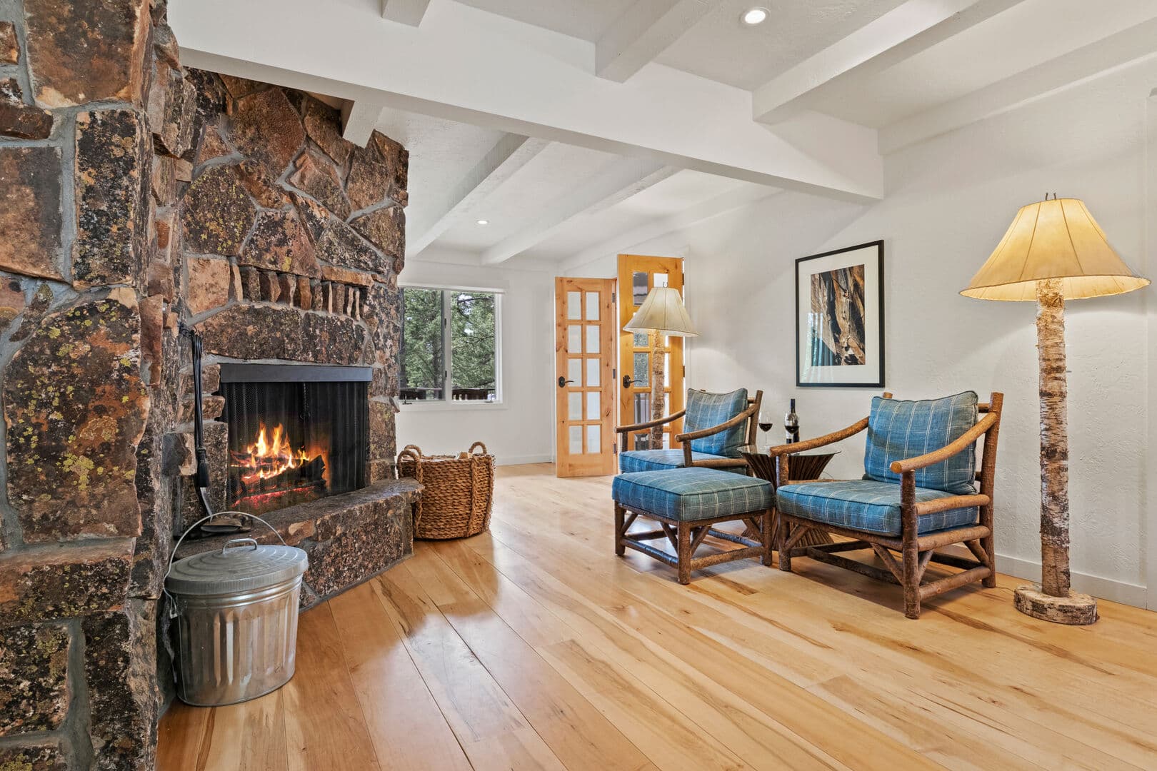 2nd Lounge Area with Fireplace