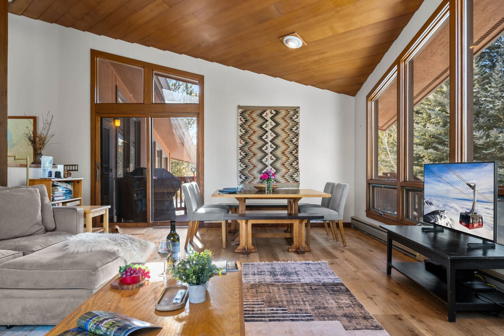 Dining Area And Living Room