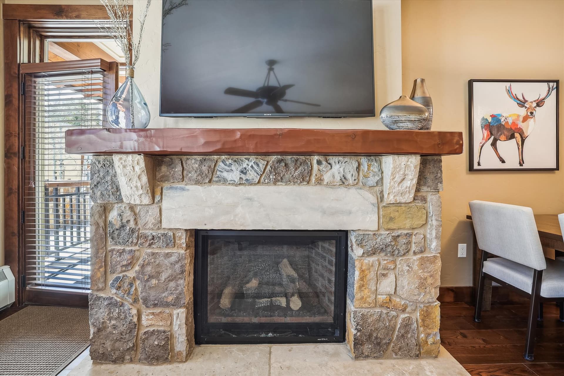 Fireplace, Water House on Main 5104, Breckenridge Vacation Rental