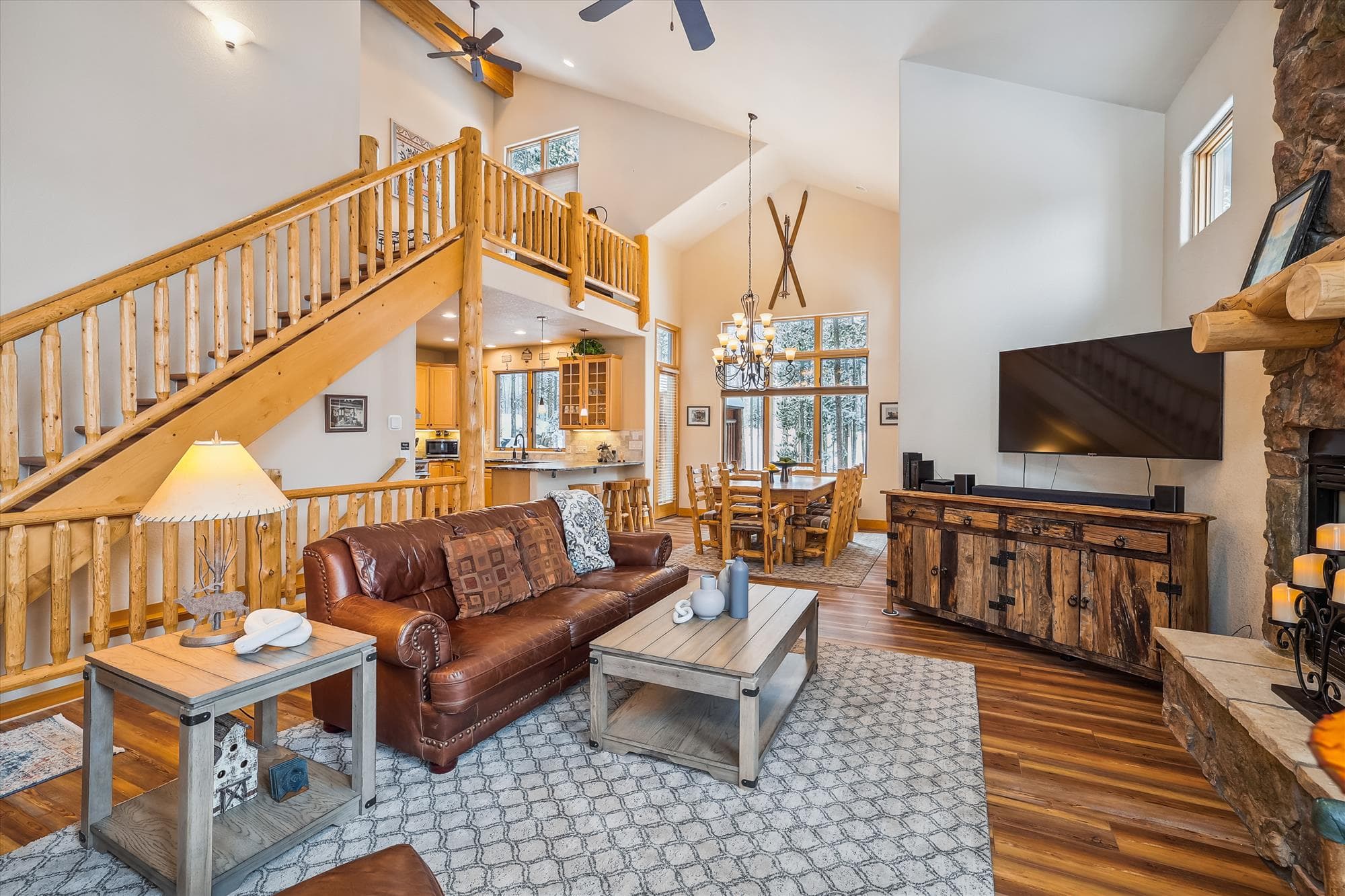 Living Area - Lupine Chalet - Frisco Vacation Rental