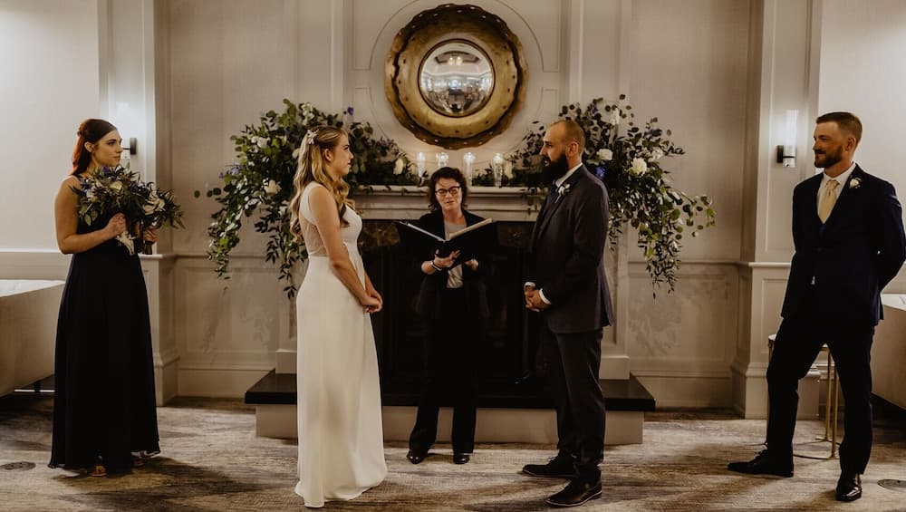 Indoor wedding