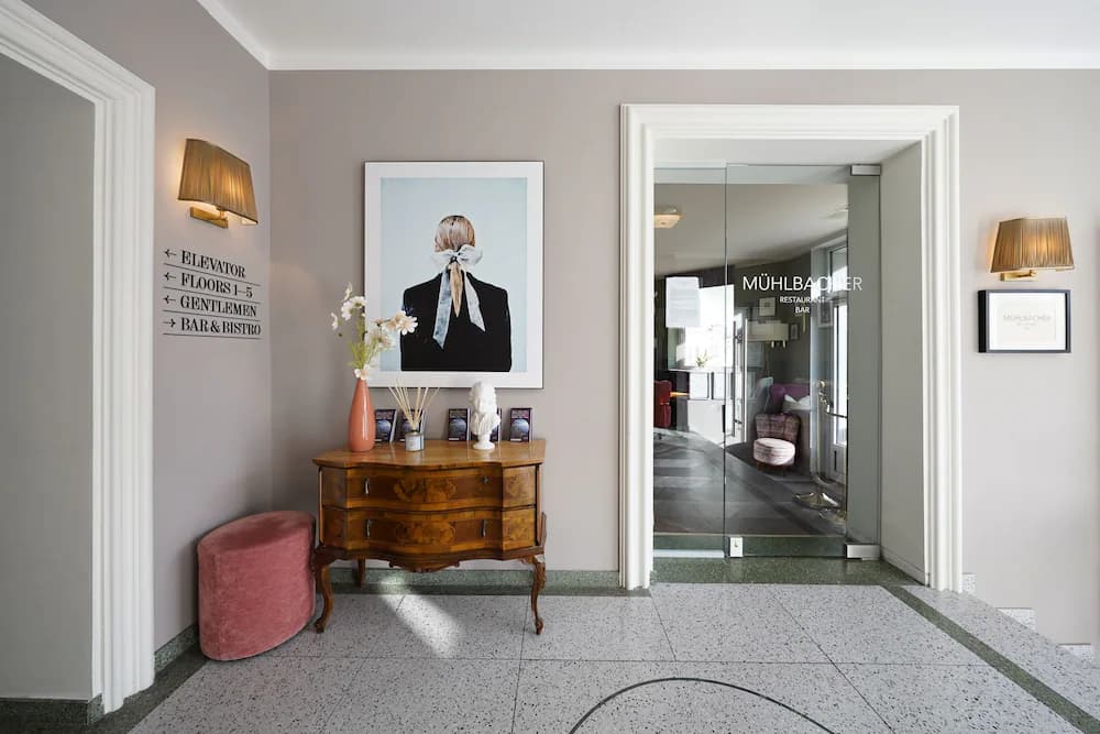 Interior entrance