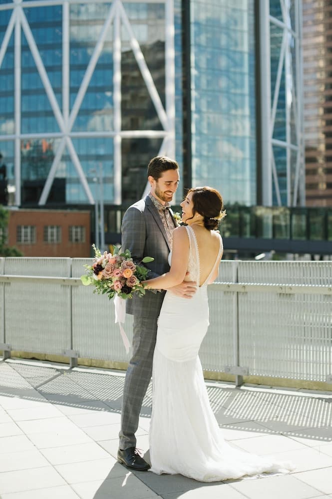 Outdoor wedding area