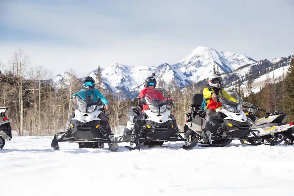 Snowmobiling