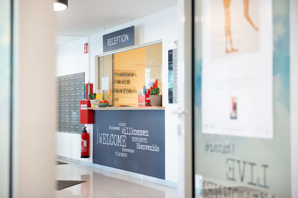 Interior entrance