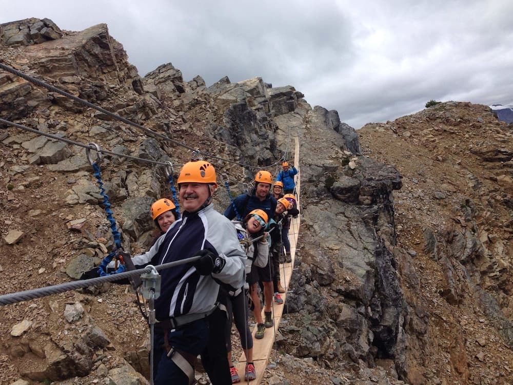 Outdoor rock climbing