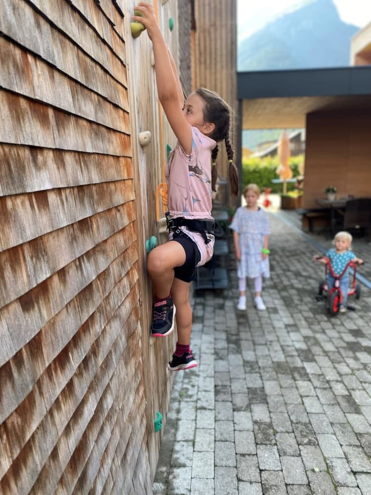 Outdoor rock climbing