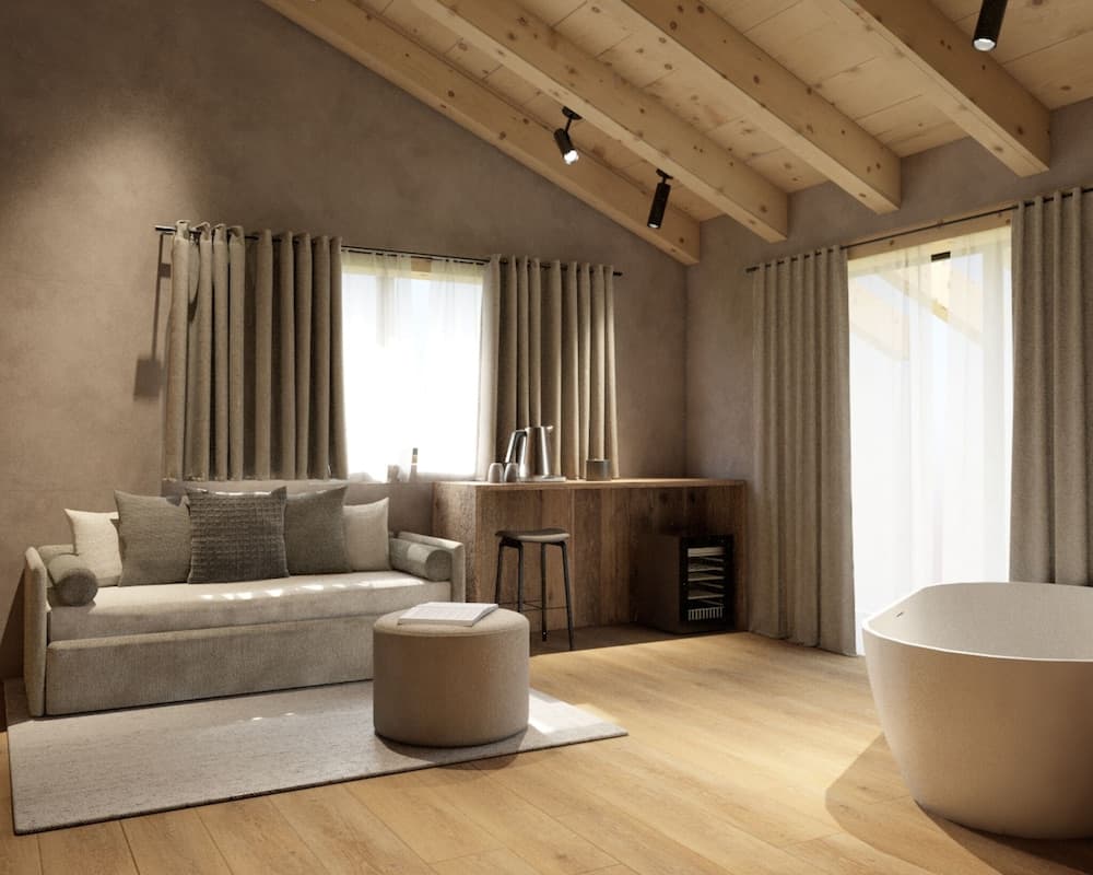 Private spa tub